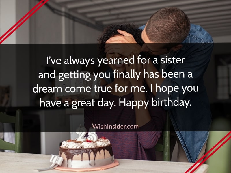 best birthday wishes for step sister
