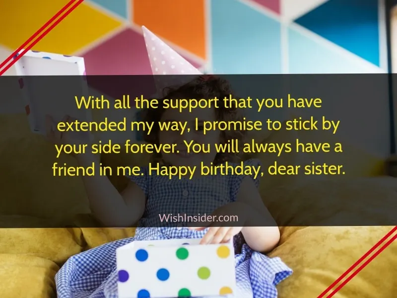 birthday message for step sister