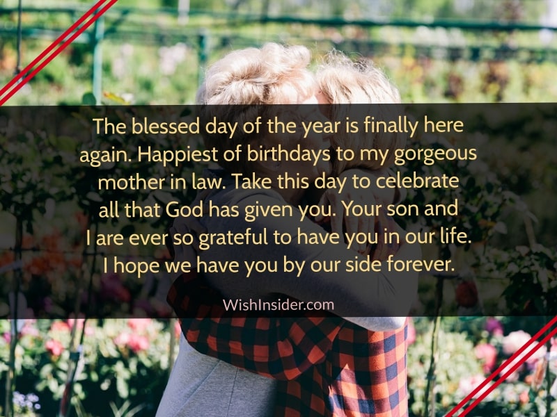 happy blessed birthday mother in law message