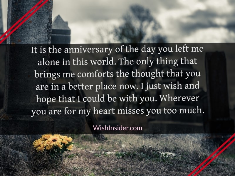 death anniversary quotes for wife