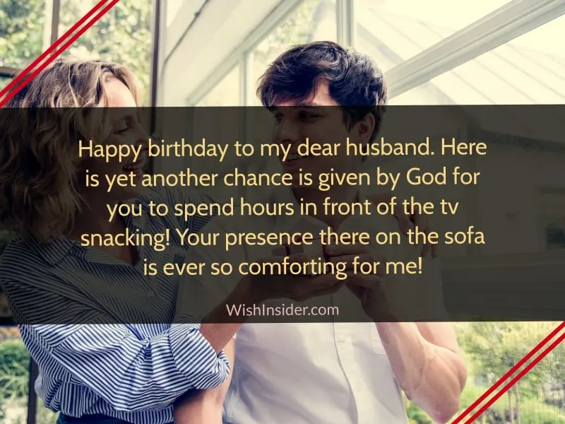 Funny Happy Birthday Sayings For Husband