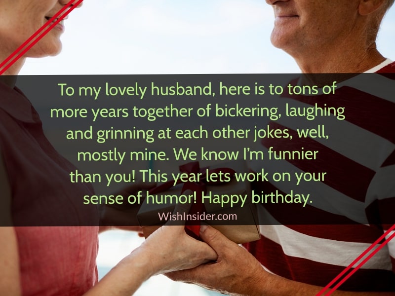funny messages on husband's happy birthday 