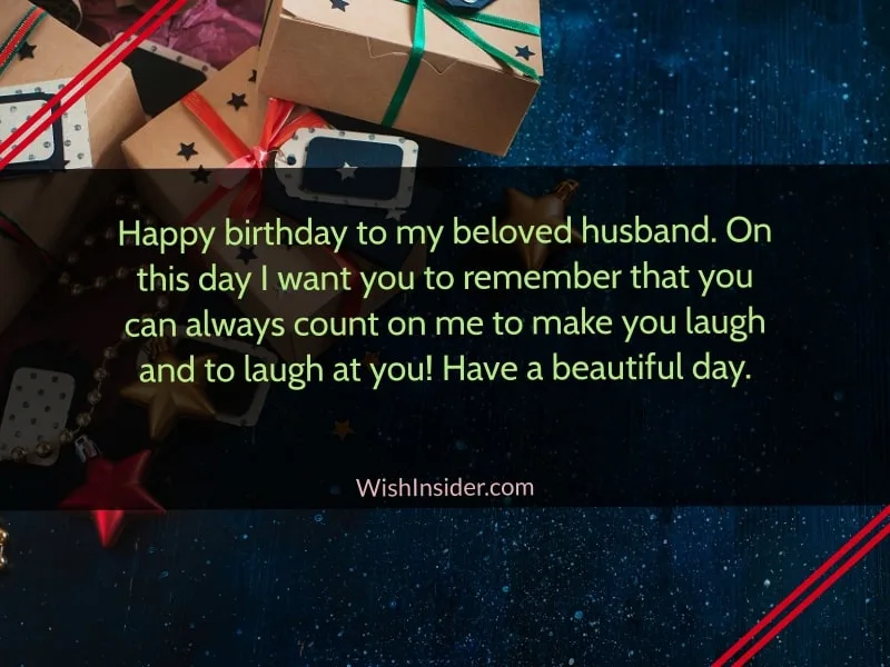 Funniest happy birthday greetings to husband