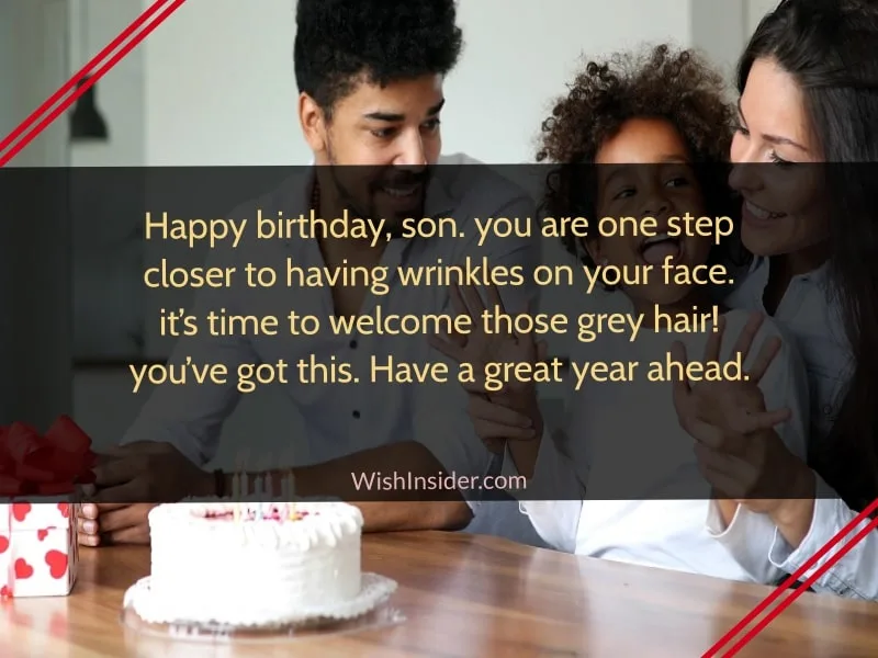 Funny birthday wishes for son