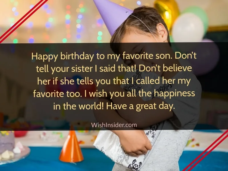 Funny messages to wish your son happy birthday
