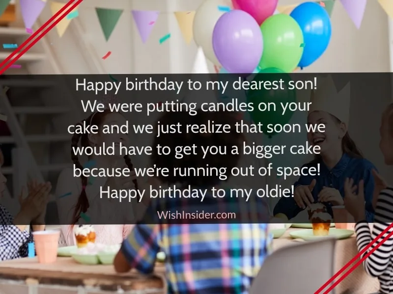 Funny birthday greetings for son from parents