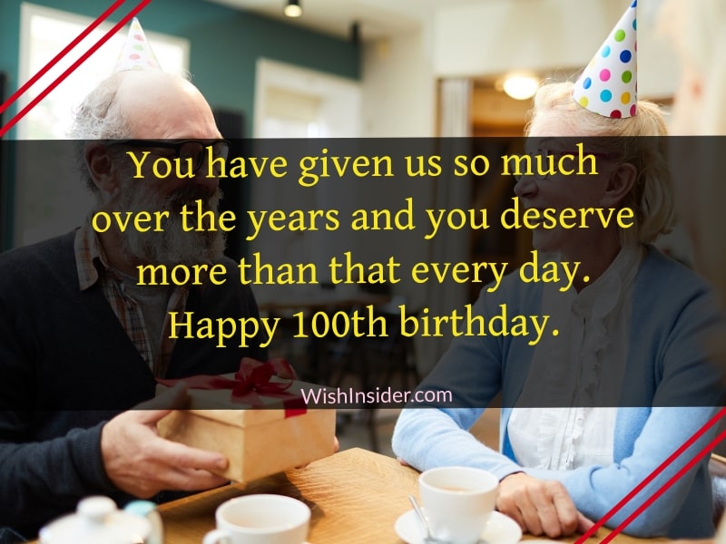 Best 100th Birthday Wishes