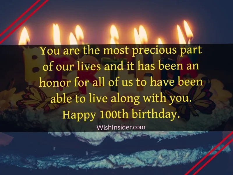 Quotes for Wishing Happy 100th Birthday