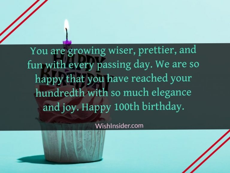 20 Happy 100th Birthday Wishes – Wish Insider