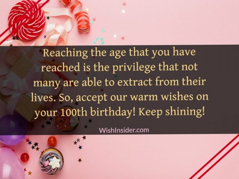 20 Happy 100th Birthday Wishes – Wish Insider