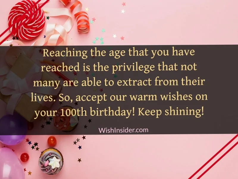 Happy 100th Birthday Greetings