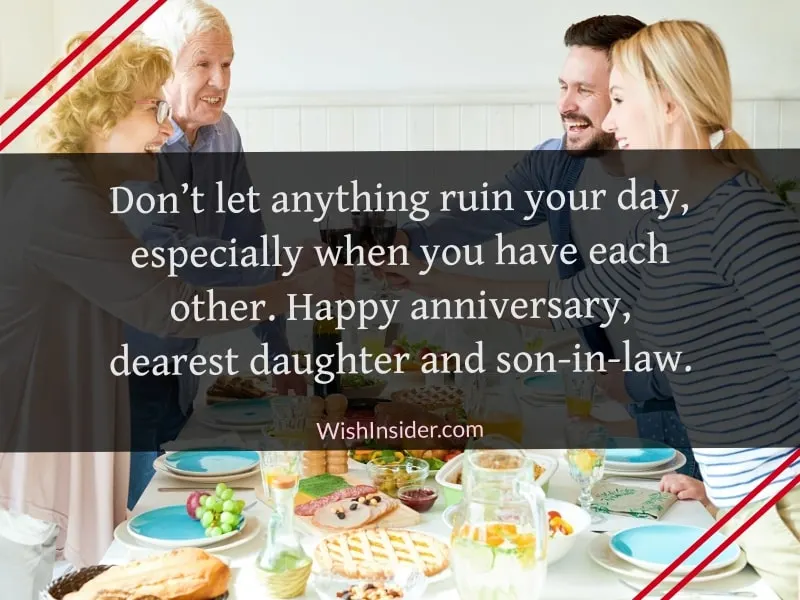 Happy Anniversary Daughter and Son-in-Law Sayings