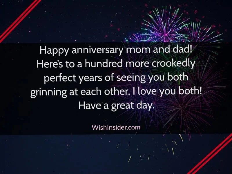  happy anniversary message to parents