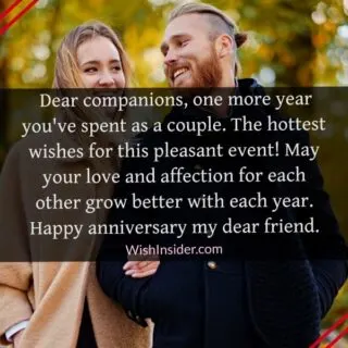 anniversary wishes for friends