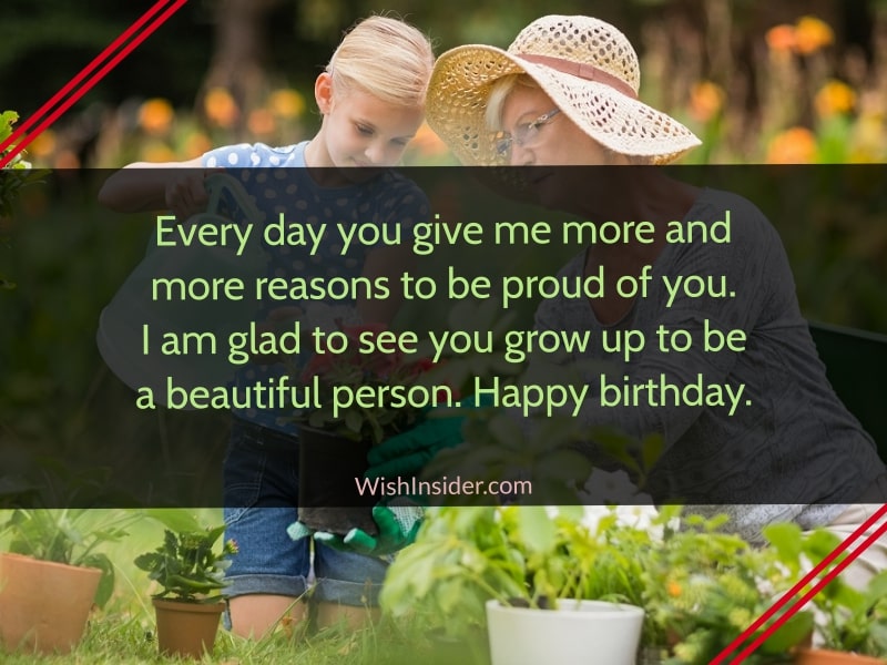 Happy Birthday Message to Granddaughter