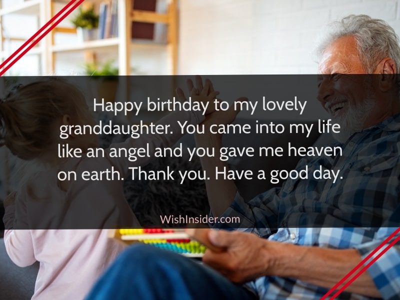 Birthday wishes for granddaughter from grandpa