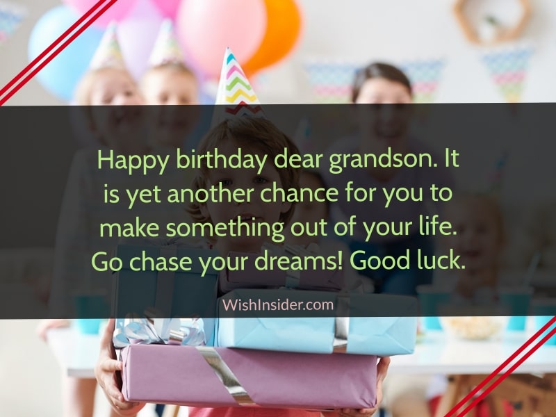 Adorable Birthday Wishes for Grandson