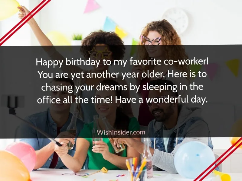 Funny birthday messages to wish a coworker