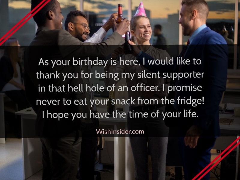 Funny birthday quotes for coworker