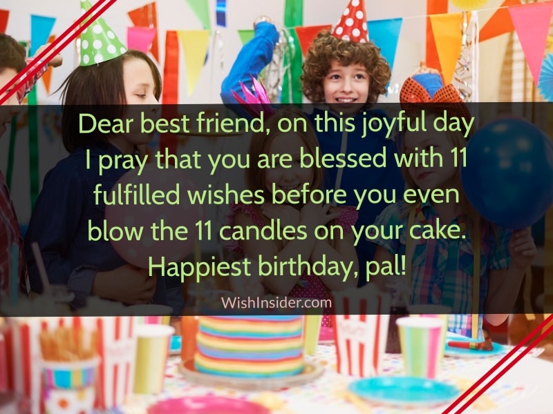 Happy 11th Birthday Quotes for Friend