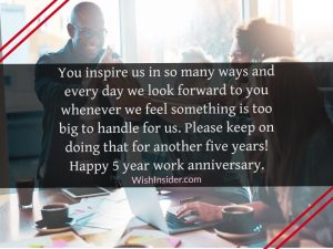 30 Happy 5 Year Work Anniversary Wishes – Wish Insider