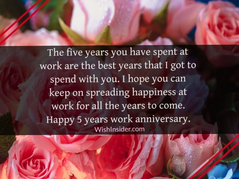30 Happy 5 Year Work Anniversary Wishes – Wish Insider