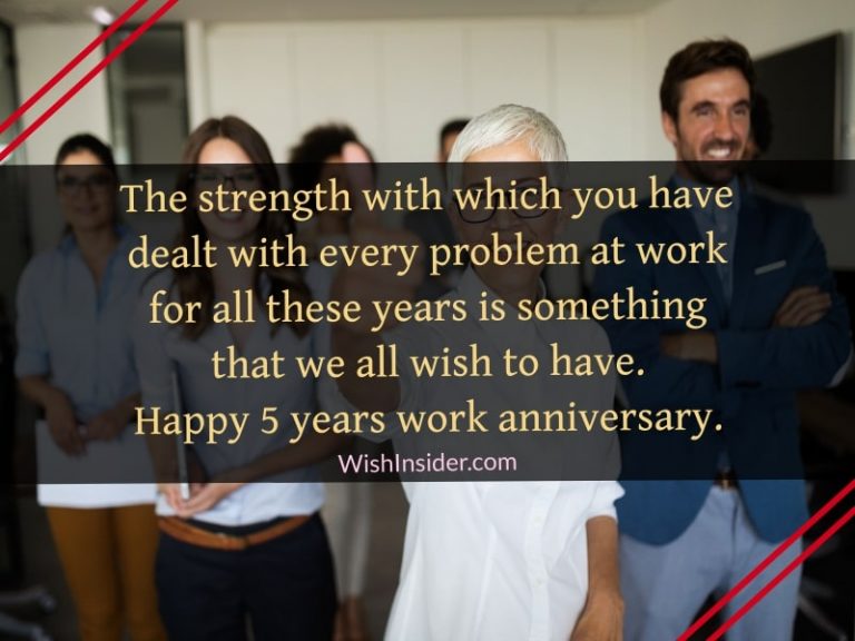 30 Happy 5 Year Work Anniversary Wishes – Wish Insider