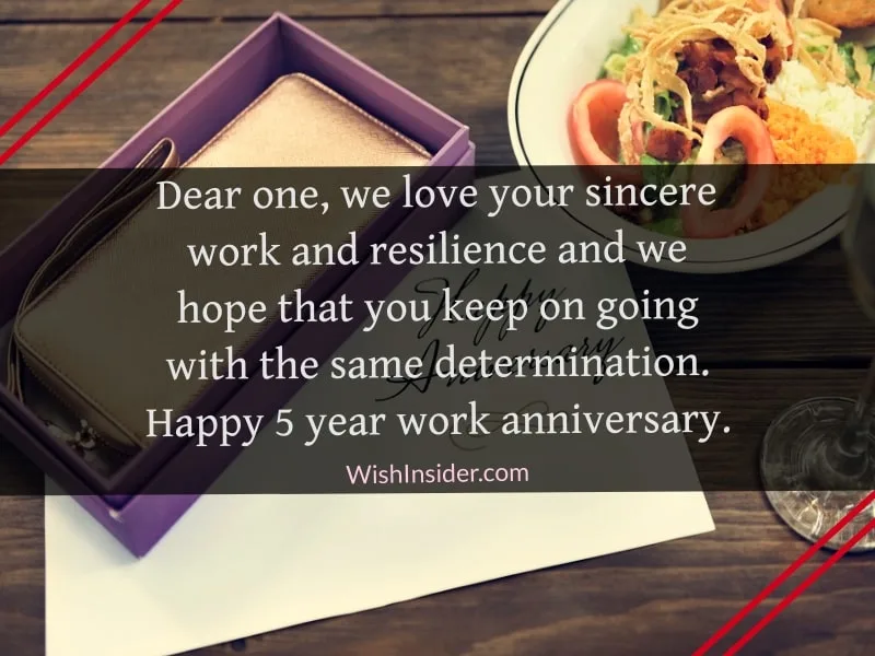  5 year work anniversary sayings