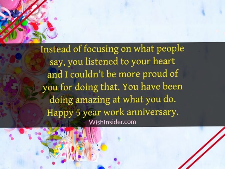 30 Happy 5 Year Work Anniversary Wishes – Wish Insider