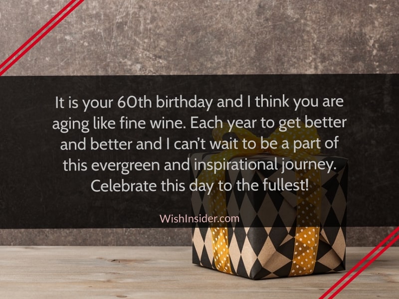 Happy 60th birthday wishes