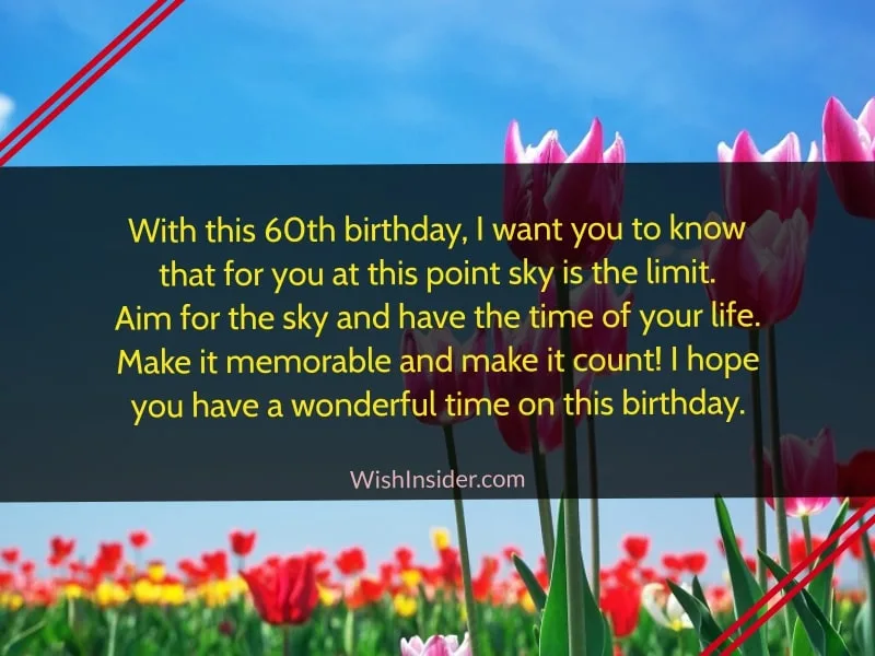 Happy 60th birthday quotes