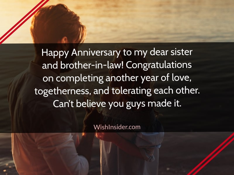 happy anniversary sister and brother-in-law quotes