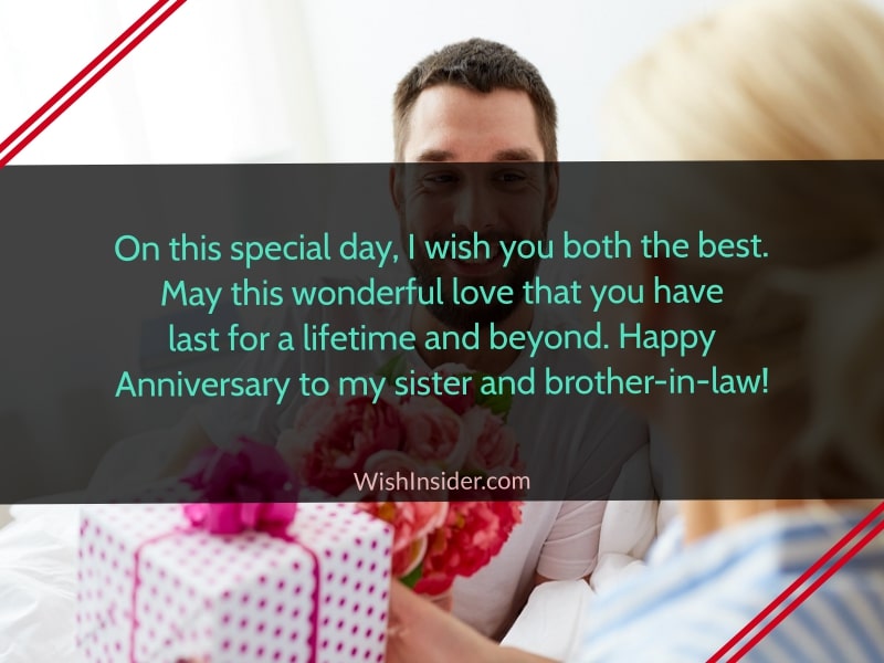 happy anniversary sister and brother in law quotes