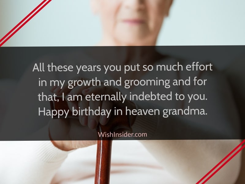  happy birthday grandma in heaven wishes