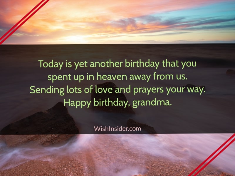 Happy Birthday to Grandma in Heaven