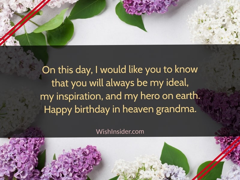  happy birthday in heaven grandma sayings