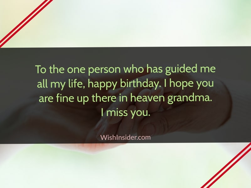 happy birthday wishes to my grandma in heaven