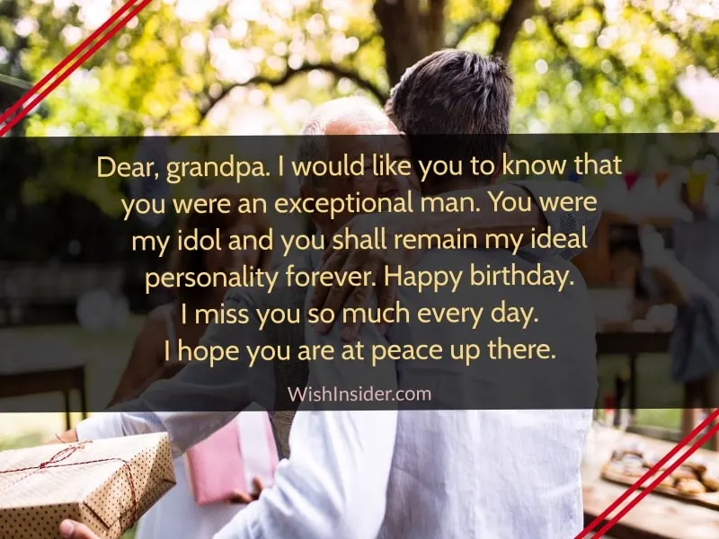 Happy birthday quotes for grandpa in heaven 