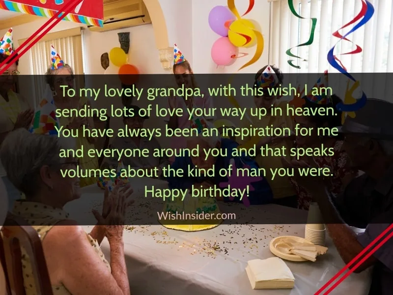 Happy birthday in heaven grandpa messages