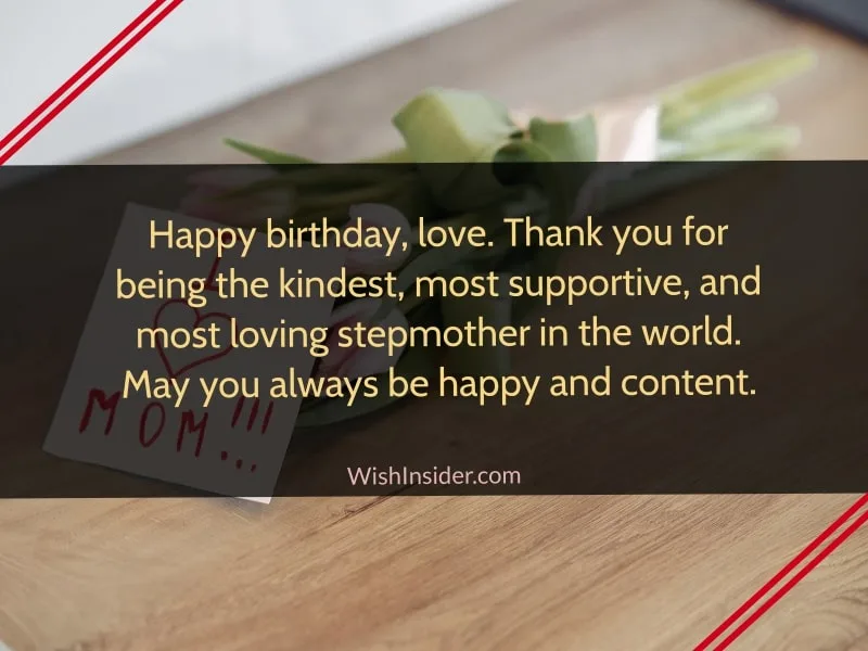 Happy Birthday Messages for Stepmom