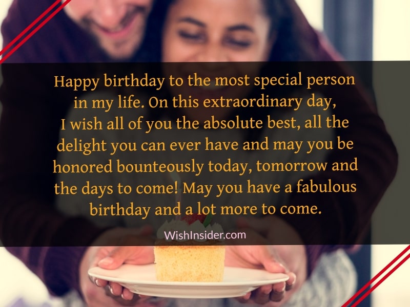 Birthday Wishes for a Special Person in Your Life