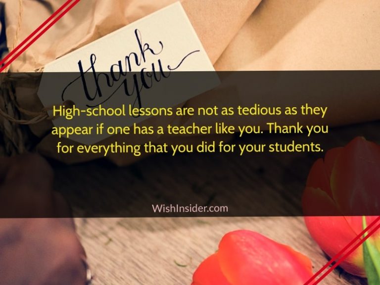 10 Thank You Messages for Teacher – Wish Insider