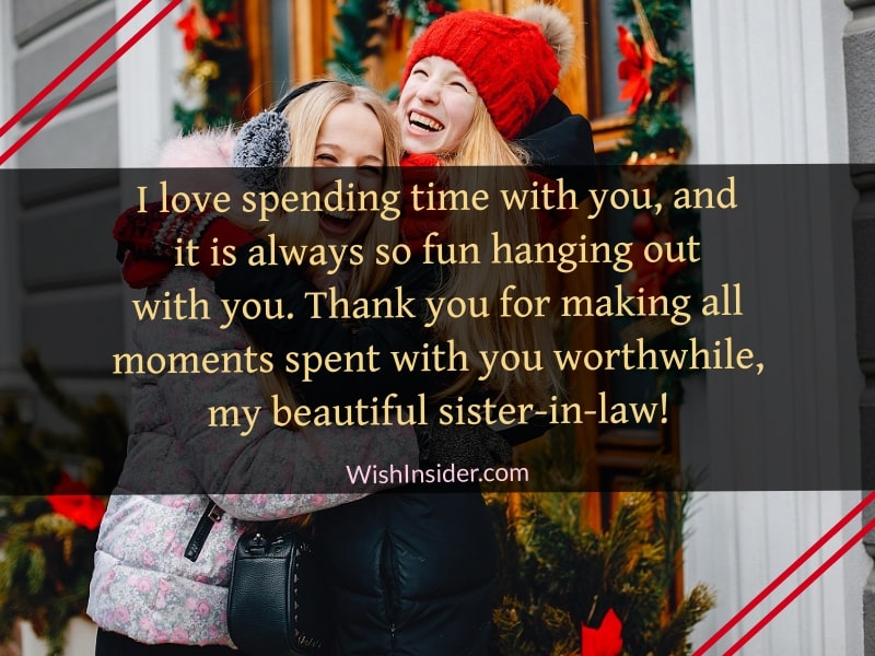 Best ways to say thank you sister in law