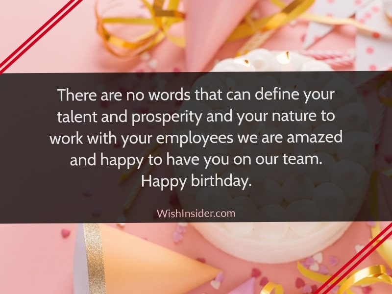 birthday wishes for employee 
