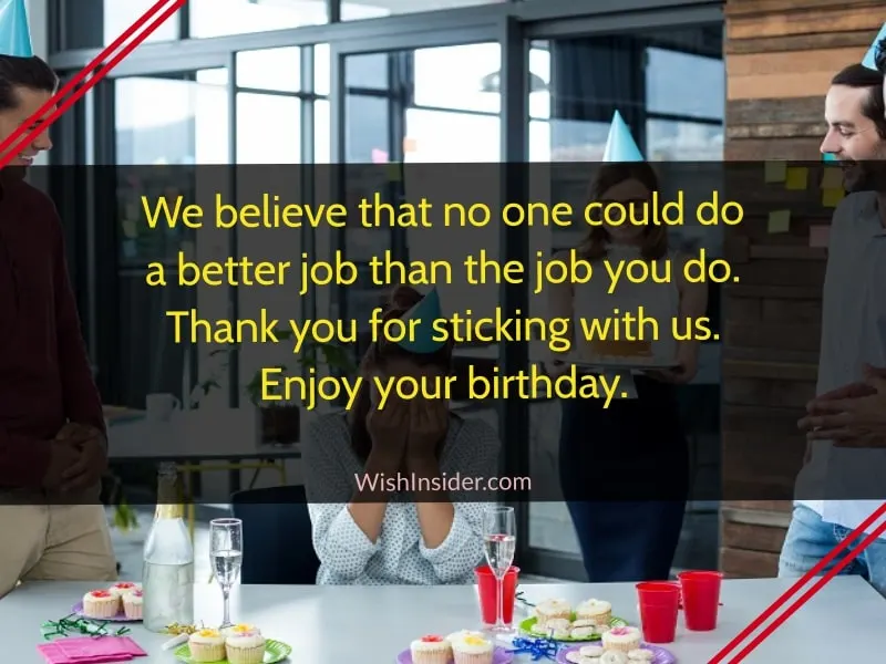 happy birthday message to employee 