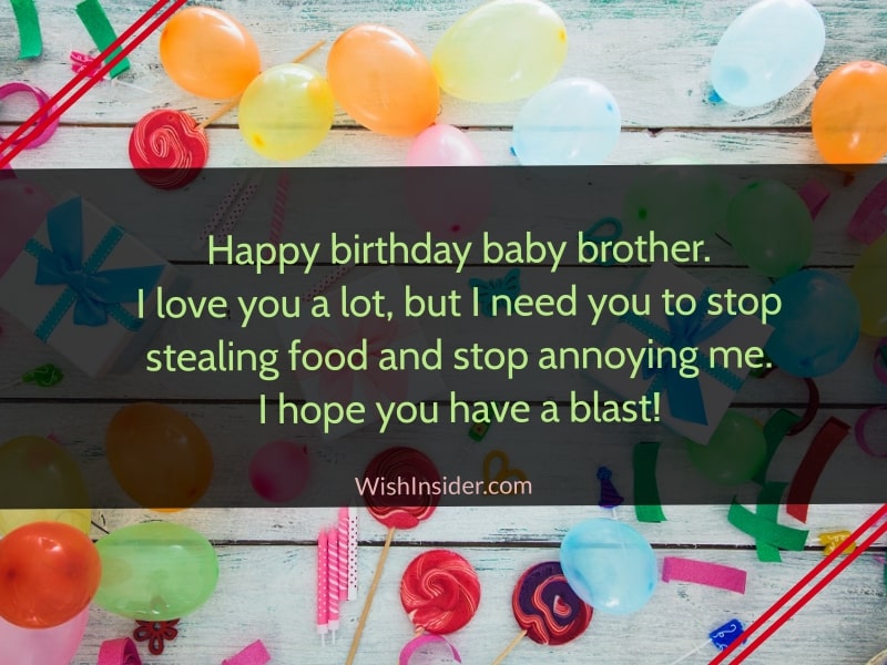  birthday wishes for your little brother