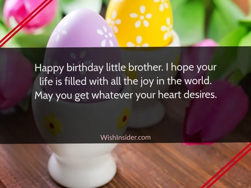  birthday wishes for my little brother