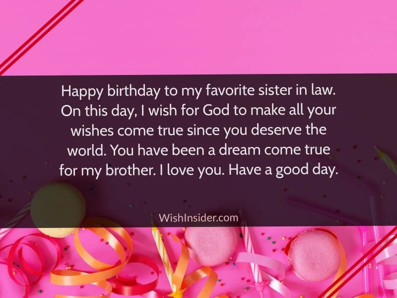 Birthday Quotes for Sister-In-Law