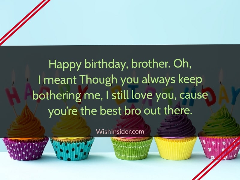 Happy Birthday Quotes from Sister for Brother
