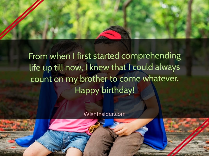birthday wishes for elder brother from sister